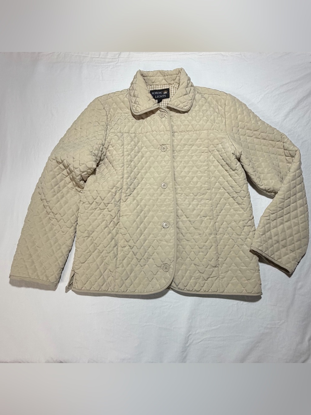 Quilted Lightweight Jacket - Cream